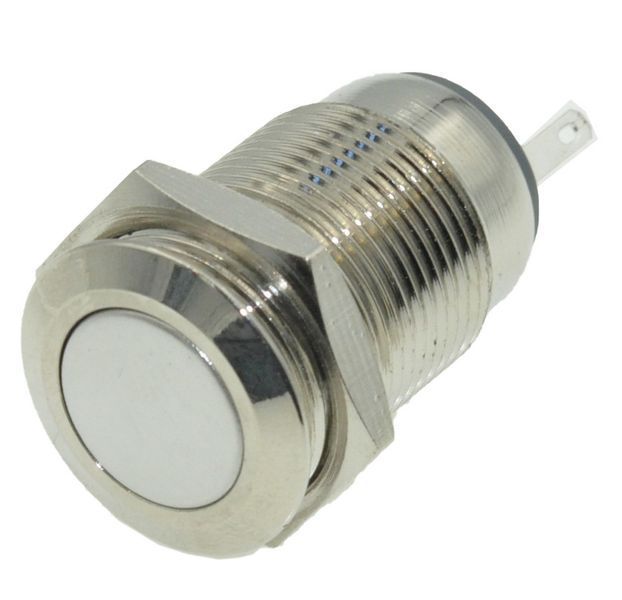 Кнопка антивандальная d18mm різьблення 16mm h27mm 3 контакти кн521 фото