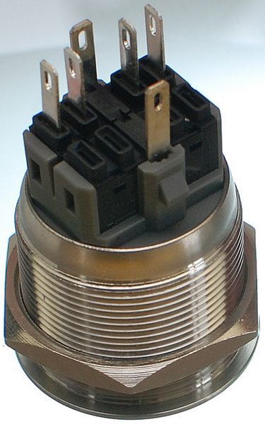 кнопка антивандальная d28mm резьба 25mm h34mm 6 контактов индикация кн575 фото