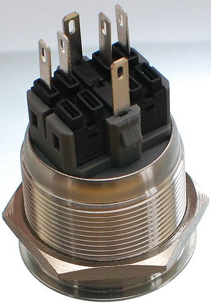 кнопка антивандальная d28mm резьба 25mm h34mm 6 контактов индикация кн576 фото