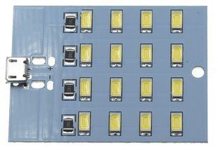 Cветодиодная панель LED SMD 5V 5730 на 16 светодиодов micro-USB (1шт) ins397 фото