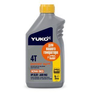 Олива для генератора YUKO POWER SYNT 4T 10W-30 1л смаз618 фото